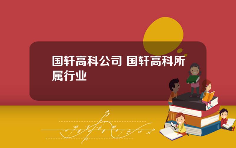 国轩高科公司 国轩高科所属行业